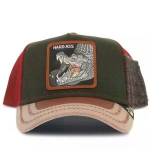 Limited Edition Goorin Bros Trunchbull Alligator “Hard Ass” Farm Trucker Hat NWT